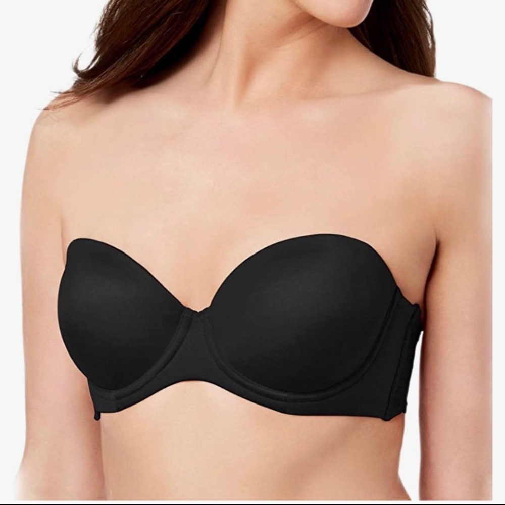 INC International Concepts Multi-Way Strapless Bra Midnight Black Size 36D